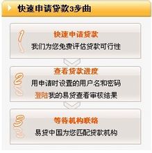 易贷中国在线快速申请贷款3步骤