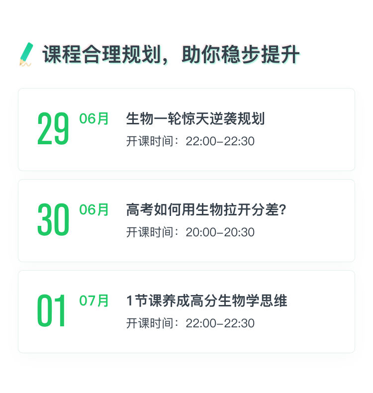 高考生物【目标80+】涨分计划